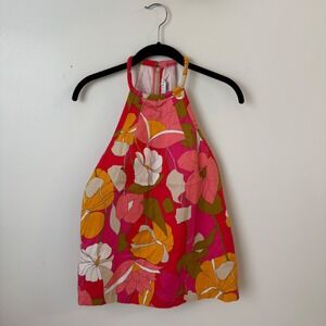 Trina Turk Respite Floral Multicolor Print Top Blouse Women's Size XS